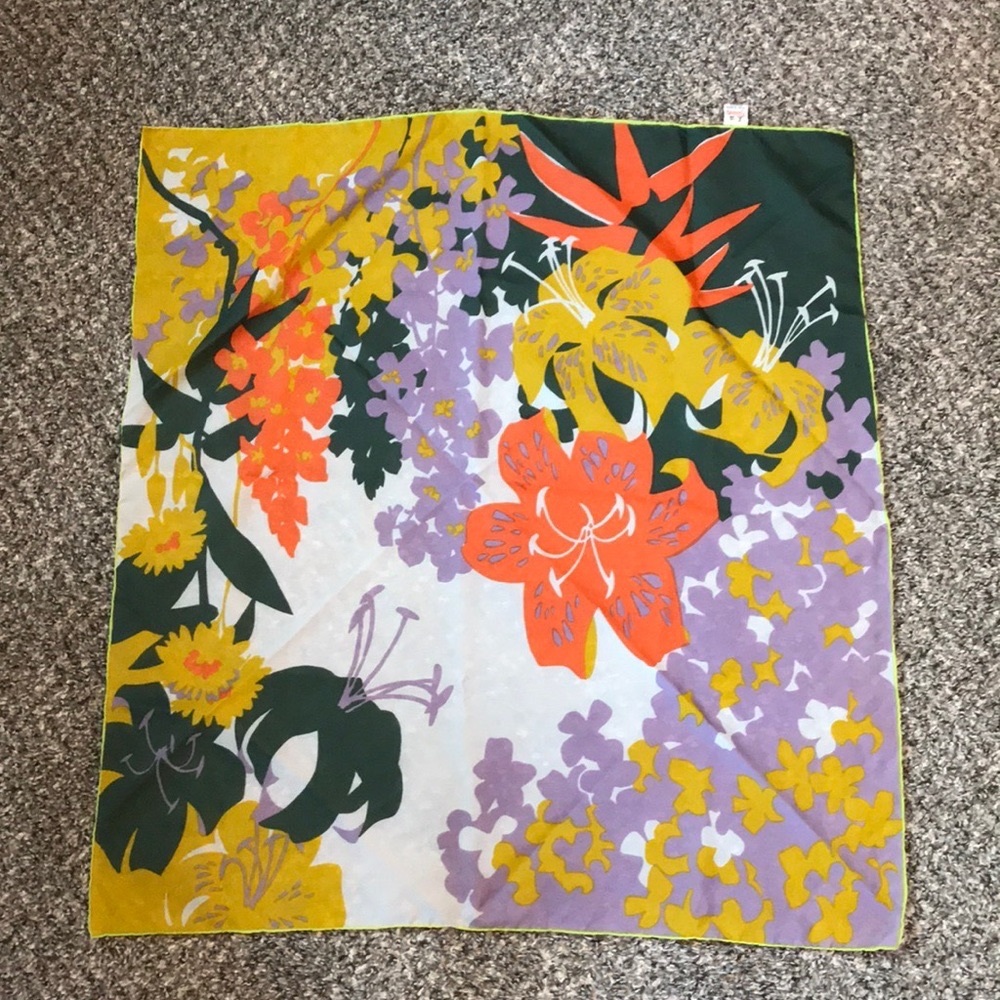 1960s  Graphic Scarf